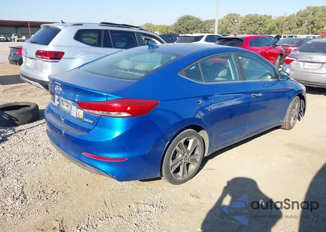 2017 Hyundai Elantra Limited из США, поврежденный, VIN 5NPD84LFXHH043776